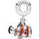 Pandora Disney Finding Nemo Dangle Charm - Silver/Orange/Black