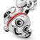 Pandora Disney Finding Nemo Dangle Charm - Silver/Orange/Black