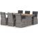 vidaXL 3059345 Matgrupp, 1 Bord inkl. 6 Stolar
