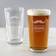Personalised Moustache Beer Glass