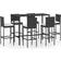 vidaXL 3064834 Ensemble de Bar d'Extérieur, 1 Table incluse 6 Chaises