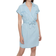 Noisy May Vera Short Sleeved Shirt Dress - Light Blue Denim