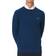 Gant Cotton Pique Crew Neck Sweater - Marine Melange