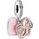 Pandora Sparkling Infinity Heart Dangle Charm - Silver/Rose Gold/Pink/Transparent