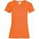 Universal Textiles Womens Value Fitted Short Sleeve Casual T-shirt - Bright Orange