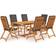 vidaXL 3059569 Ensemble repas de patio, 1 Table incluse 6 Chaises