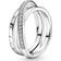 Pandora Crossover Pavé Triple Band Ring - Silver/Transparent