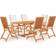 vidaXL 3059557 Ensemble repas de patio, 1 Table incluse 6 Chaises