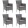 vidaXL 310563 4-pack Havestol