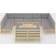 vidaXL 3077269 Loungeset, Bord inkl. 11 Soffor
