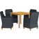 vidaXL 3067759 Essgruppe, 1 Tisch einschl. 4 Stühle