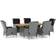 vidaXL 3060141 Essgruppe, 1 Tisch einschl. 6 Stühle