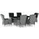 vidaXL 3060141 Set da pranzo per patio, 1 Tavolo incluso 6 Sedie