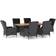 vidaXL 3060141 Set da pranzo per patio, 1 Tavolo incluso 6 Sedie