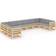 vidaXL 3077319 Loungeset, Bord inkl. 10 Soffor