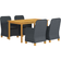 vidaXL 3067847 Essgruppe, 1 Tisch einschl. 4 Stühle