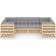 vidaXL 3077294 Loungeset, Bord inkl. 6 Soffor