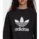 adidas Sudadera de Cuello Redondo con Logo Grande Tefoil en la Parte Delantera - Negro