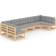 vidaXL 3077184 Loungesæt, borde inkl. 7 sofaer