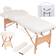 vidaXL Table de Massage Pliable et Tabouret Blanc Chaise Lit de Massage