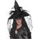 Smiffys Witch Hat Feathers & Netting