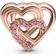 Pandora Intertwined Love Hearts Charm - Rose Gold/Pink