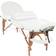 vidaXL Table de Massage Pliable et 2 Traversins Blanc Chaise Lit de Massage