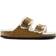 Birkenstock Arizona Shearling Suede Leather Two-Strap Sandals - Mink