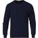 Stenströms Merino Cable Crew Neck Sweaters - Navy