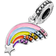 Pandora Colourful Rainbow Dangle Charm - Silver/Multicolour