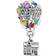 Pandora Disney Pixar's Up House & Balloons Charm - Silver/Multicolour