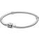 Pandora Moments Barrel Clasp Snake Chain Bracelet - Silver