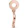 Pandora Oak Leaf Dangle Charm - Rose Gold/Multicolour