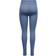 Only High Waist Rib Training Tights Women - Blue/Bijou Blue