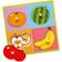 Wooden Toy Bud Puzzle with Fruits 4 Pieces