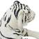 vidaXL Tiger Toy Plush White XXL