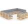 vidaXL 3077264 Lounge-Set, Tisch einschl. 11 Sofas