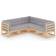 vidaXL 3076604 Loungeset, Bord inkl. 5 Soffor