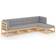vidaXL 3076584 Loungeset, Bord inkl. 4 Soffor