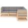 vidaXL 3076774 Loungeset, Bord inkl. 5 Soffor