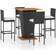 vidaXL 3064860 Conjunto de Bar Exterior, 1 Mesa incl. 4 Sillas