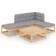vidaXL 3076529 Loungesæt, borde inkl. 2 sofaer