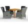 vidaXL 3067748 Ensemble repas de patio, 1 Table incluse 4 Chaises