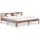 vidaXL Solid Shesham 73cm Sengeramme 200X200cm