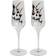 Nybro Crystal Memento Mori Dödskalle Champagneglas 23cl 2st