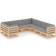 vidaXL 3077024 Lounge-Set, Tisch einschl. 8 Sofas