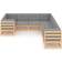 vidaXL 3077024 Lounge-Set, Tisch einschl. 8 Sofas