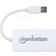 Manhattan USB A-3xUSBA/RJ45 M-F 0.3ft