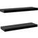 vidaXL Floating Black Wall Shelf 60cm 2pcs