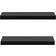 vidaXL Floating Black Wall Shelf 60cm 2pcs